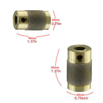 Grinding Bit MCB34 3/4 Inch Stained Glass Head Diamond Copper Brass Core Reduces