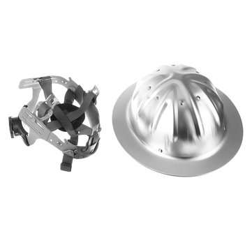 Full Brim Construction Hard Hat Safety Helmet Protection Lightweight Aluminum