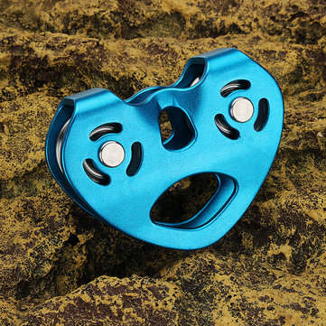 Pro 25kN Double Sheave Rope Climbing Pulley for Mountain Rock Tree Climbing