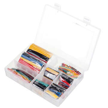 328Pcs Heat Shrink Tube Sleeving Wrap Wire Car Electrical Cable Tube kits Polyolefin 8 Sizes Mixed C