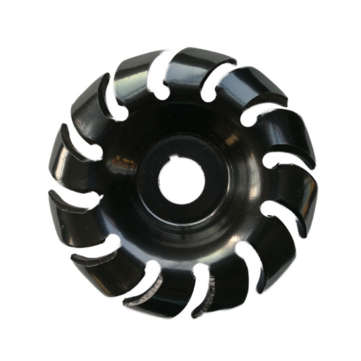 Drillpro Manganese Steel 90mm 12 Teeth Wood Carving Disc 16mm Bore Grinder Shaping Disc for 100 115