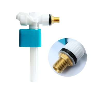 G3/8 & G1/2 Plastic Side Entry Toilet Inlet Float Valve Cistern Fill Bottom Water Inlet... (TYPE: B)