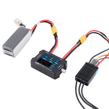 ToolkitRC WM150 150A 50V Watt Meter Power Analyzer LCD Display Power Voltage Current Tester PWM Outp