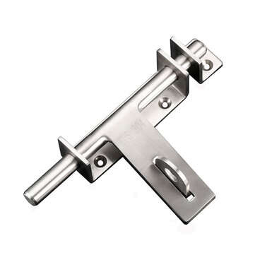 Sliding Bolt Gate Latch Door Thickened 304 Stainless Steel Barrel Bolt Door Latch Door Hasp with Pad