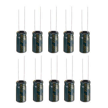 50Pcs 10V 3300UF High Frequency Low ESR Radial Electrolytic Capacitor