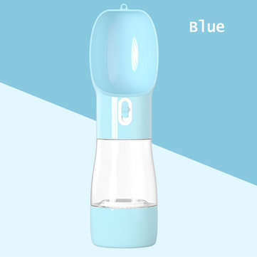 Cup Puppy Dog Cat Pet Water Bottle Drinking Travel Portable Feeder BAP-Free (COLOR1: BLUE)