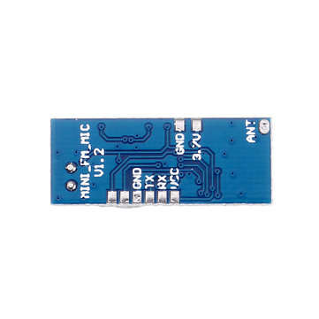 Mini FM Transmitter Module Wireless Microphone Single Channel Board 3-5V 100mW Adjustable Sensitivit