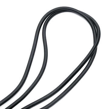 Black 3 Meters Horse Bridle Head Collar Halter Control Attachment Buckle Rope