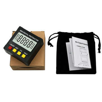 Drillpro 360 Degree Mini Electronic Digital Display Magnetic Inclinometer Protractor Slope Level Mea