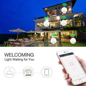 Bakeey DIY Smart WiFi Light LED Dimmer Switch Smart Life/Tuya APP Remote Control 1/2/3 Way Switch Wo