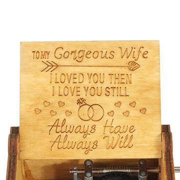 Hand Crank Wooden Engraved Theme Music Box Musical Accessories for Musi... (TYPE.: TOMYGORGEOUSWIFE)