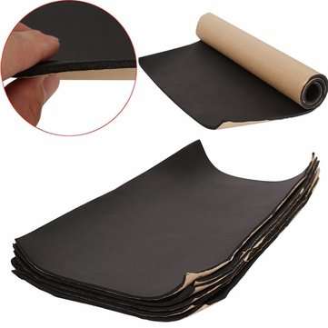 6Pcs/Set 5mm Vehicle Insulation Closed Cell Foam Rubber Self Adhesive Car Sound