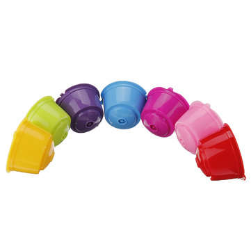 7Pcs/Set Colorful Refillable Coffee Capsule Cup Reusable Coffee Pods for Nescafe Dolce Gusto Brewer