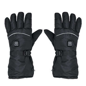 4400mAh Rechargeable Electric Battery Heated Gloves Outdoor Winter USB 6-8h Warm