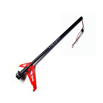 CNC Metal Tail Boom Set With Motor Helicopter Spare Part For XK K130 RC Helicopter (COLOR1: BLACK)