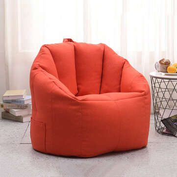 Cotton Bean Bag Cover Lazy Sofa Removable Traudio-videoel Kit for Indoor (SIZE 3: 1# | COLOR1: RED)