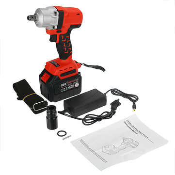 600Nm 89800mAh 1/2`` Cordless Impact Wrench Power Driver Electric Wrench Socket