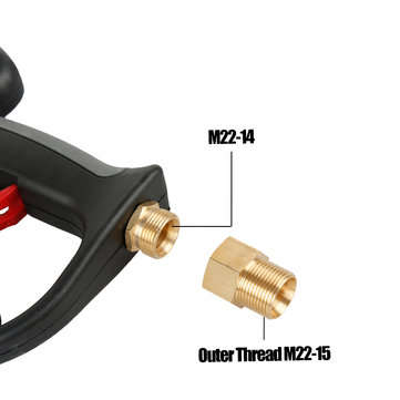 Drillpro 1/4 Inch Quick Connect 4000PSI High Pressure Washer Guns Wand Tips Water Spray Guns Lance S