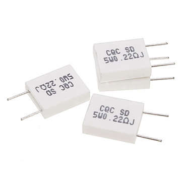 50pcs BPR56 5W 0.22R 0.22 Ohm 5w Non-inductive Ceramic Cement Resistor Wirewound Resistance