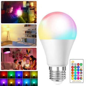 Dimmable 3W 5W 7W 10W 15W E27 AC85-265V RGBW LED Globe Light Bulb Remote Control for I... (WATT: 3W)