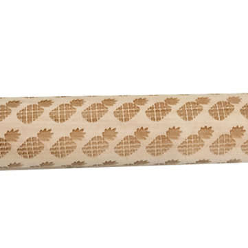 JM01691 Wooden Christmas Embossed Rolling Pin Dough Stick Baking Pastry Tool New Year Christmas Deco
