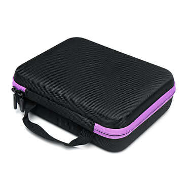 30 Slots Essential Oil Bottle Carry Case 10ML Holder Storage Aromatherapy Bag (COLOR.: PURPLE)