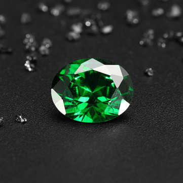 Natural Mined Colombia Green Emerald 8x10mm 4.16ct Oval Cut VVS AAA Loose Gems Decorations