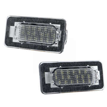 2Pcs Car SMD White LED Lights License Plate Lamps 6000K For Toyota Corolla 2014-2019