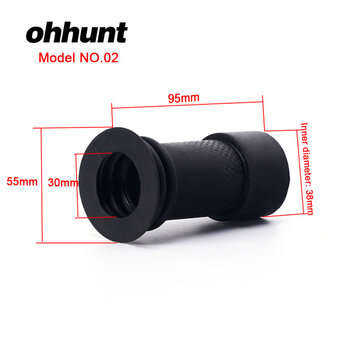 ohhunt Hunting Riflescope Lens Rubber Eyeshade 4 Types Tactical Optics Sight Eye Prot... (DESIGN: 2)