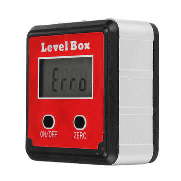 Drillpro 2-key Mini Precision Digital Inclinometer Level Box Protractor Angle Finder Gauge Meter wit
