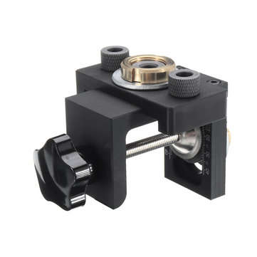 Upgrade Woodworking Drilling Locator Guide Wood Dowel Hole Drilling Guide Jig Drill Bit Kit Woodwork