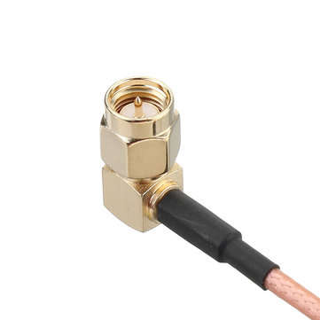 100CM SMA cable SMA Male Right Angle to SMA Female RF Coax Pigtail Cable Wire RG316 Connector Adapte