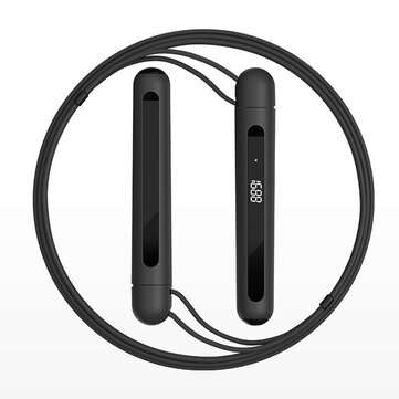 YUNMAI Smart Training Skipping Rope APP USB Rechargeable Adjustable Rope Jumping  (COLOR1: BLACK)