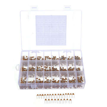 1200pcs 24 Values 50V 10pF-10uF Monolithic Ceramic Capacitor Assorted Kit