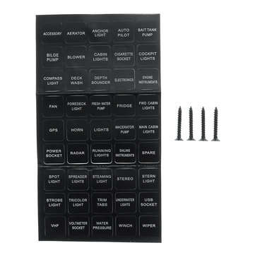 8 Gang Switch Panel 12V-24V Toggles ON OFF USB Voltage Interior Controls Car Boat Marine LED Rocker