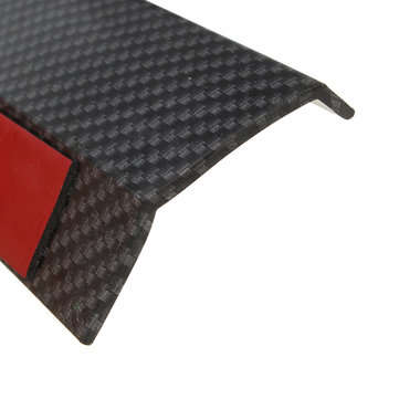 2.5M Car Front Bumper Lip Protector Carbon Fiber Spoiler Decorative Strip