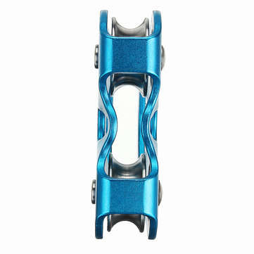 Pro 25kN Double Sheave Rope Climbing Pulley for Mountain Rock Tree Climbing