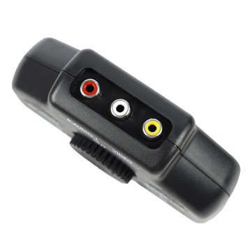 HUIYISHUN AV-2 Way Switch Selector for Audio Cable Video AV RCA Box Splitter XBox PS2