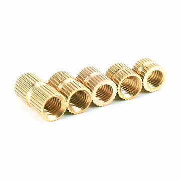 Suleve M2BN1 150Pcs M2 Thread Knurled Nut Brass Threaded Insert Embedment Nuts Assortment Kit