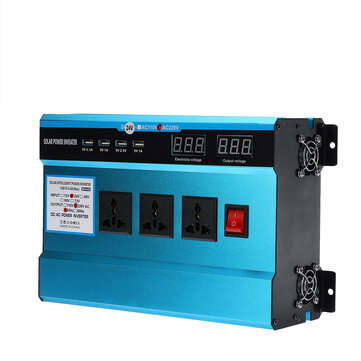 10000W Peak 4 USB Ports Digital Solar Power Inverter Vehicle Converter DC12V/... (VOLTAGE: 48V-220V)