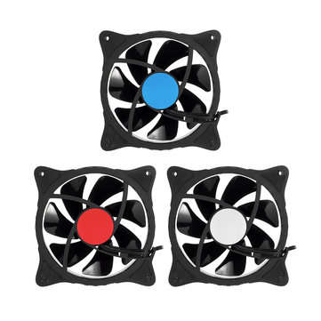 PC Case Fan Computer Ultra Silent LED Lights Cooler Cooling Heatsink Fan (COLOR.: RED)