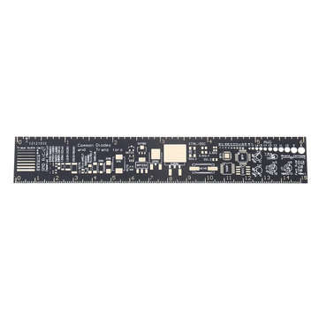 15pcs 15cm 20cm 25cm Multifunctional PCB Ruler Measuring Tool Resistor Capacitor Chip IC SMD Diode T