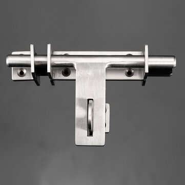 Sliding Bolt Gate Latch Door Thickened 304 Stainless Steel Barrel Bolt Door Latch Door Hasp with Pad