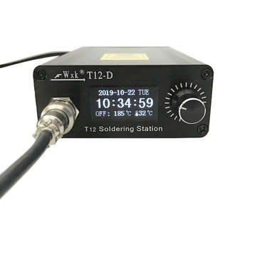 Fwxk T12-D T12 Soldering Station Iron 1.3inch Screen OLED Welding Table Automatic Sleep Rapid Heatin