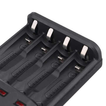 Portable DC 5V 4 Slot USB Rechargeable Battery Charger For AA AAA Battery