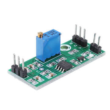 LM393 Voltage Comparator Module Signal Waveform Adjustable High Low Level/Load Drive Dual Channel 4.