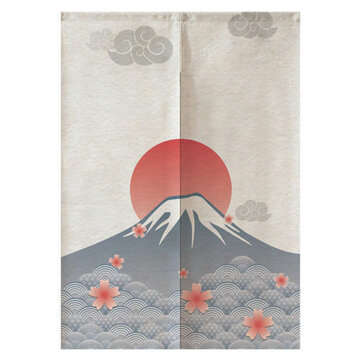 Japanese Noren Door Curtains Drape Tapestry Bar Kitchen Bath Room ... (SIZE 3: 85*150CM | NUMBER: 5)