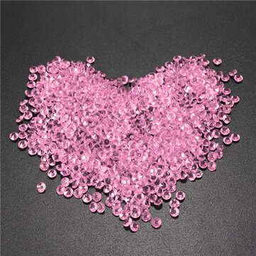 1000pcs 4.5mm Table Crystal Diamond Acrylic Crystals Diamonds Wedding Party D... (COLOR.: LIGHTPINK)