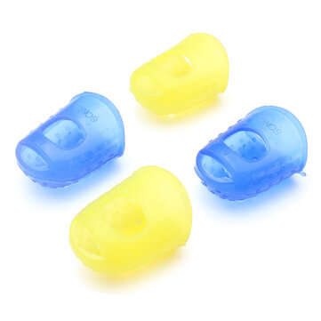 4 In 1 Guitar Fingertip Protectors Silicone Finger Guards For Ukulele (SIZE: M)
