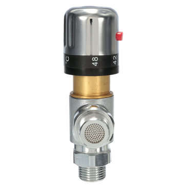 Copper Thermostatic Mixer Mixing Hot/Cold Water Shower Solar Water Heater Valve